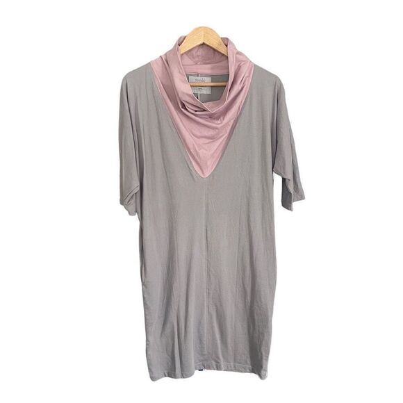 Tonlé Cowl Neck Dress Gray Pink Size Medium - Picture 1 of 4